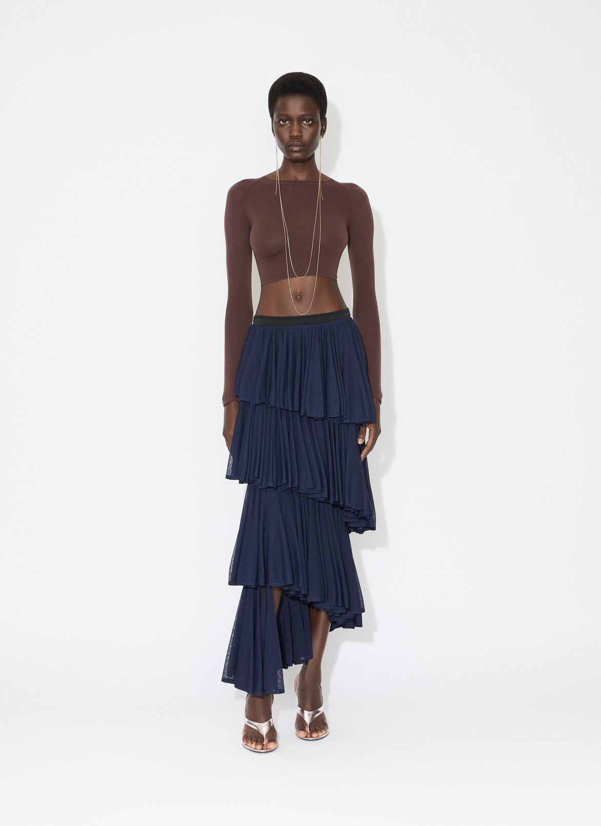 KNIT SPIRAL SKIRT ALAÏA   KNIT SPIRAL SKIRT